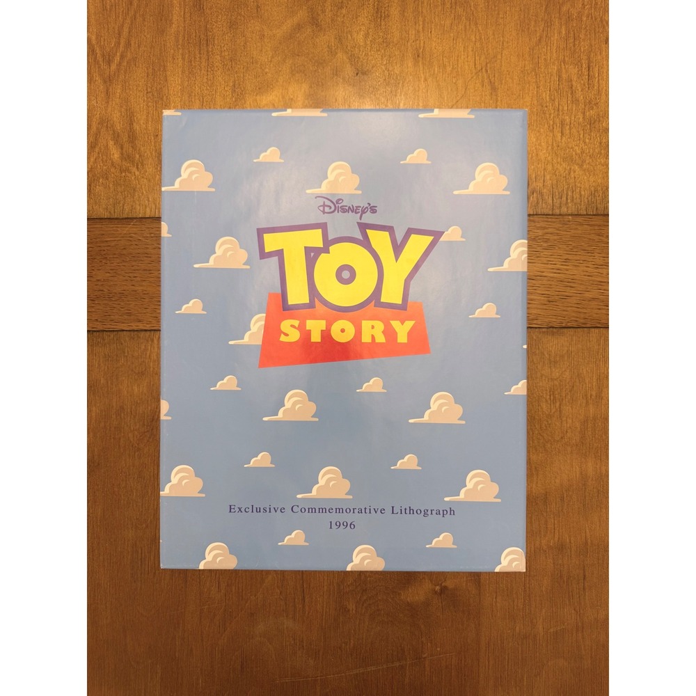Disney Store Toy Story 1996 Commemorative Lithograph Buzz Woody Vintage Print